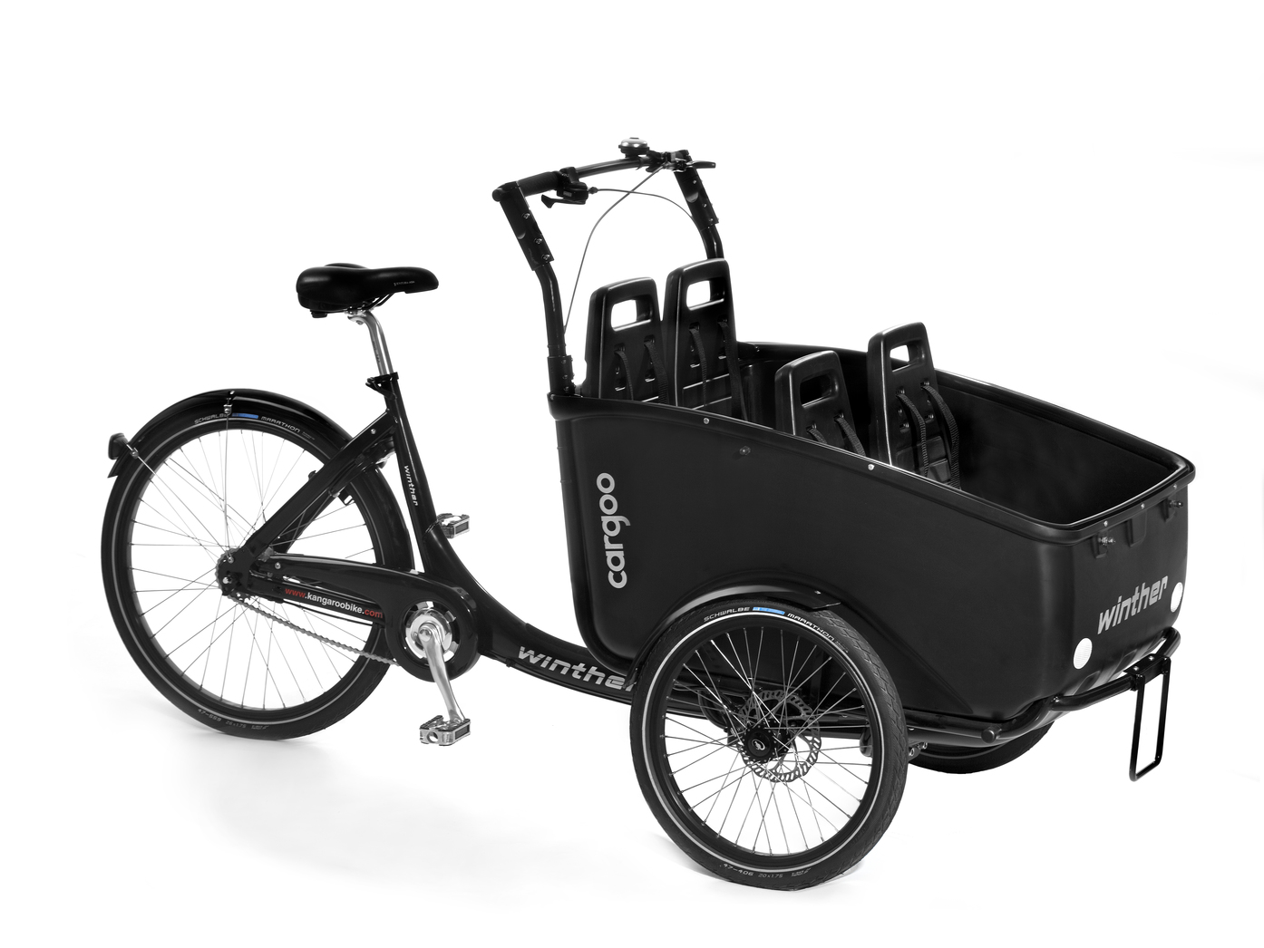 Winther Cargoo mit 4 Kindersitzen ohne Cover - Lastenradler München
